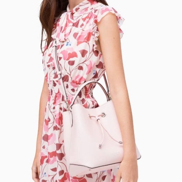 Kate Spade Large Bucket Rose Smoke ✨NWT✨ - Picture 3 of 4